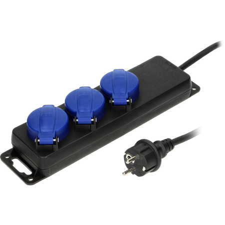 Przedłużacz warsztatowy bryzgoszczelny 3m Schuko OR-AE-13158(GS)/3M