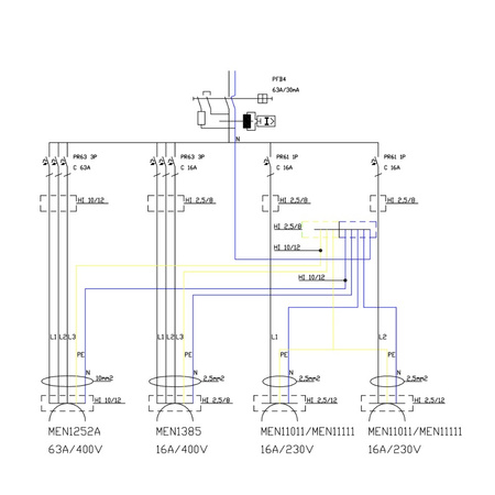 Rozdzielnica budowlana TD-S/Fi 63A 16A 2x230V gniazda Mennekes Doktorvolt DV-2473-F