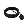 Przewód przyłączeniowy 4,5m z wtyczką prostą 250V 16A 2x1,5 mm² IP44 H07RN-F PP-40H czarny W-97200