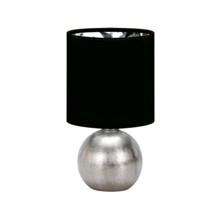 Lampka stołowa PERLO E14 SILVER/BLACK IDEUS 03290