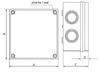 PH-2A.3 puszka hermetyczna natynkowa z dławikami 28.23 E-P 2190
