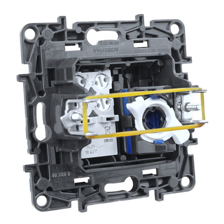 Gniazdo komputerowo - telefoniczne 1 x RJ45 1x RJ11 czarne Niloe Step 863556