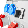 Rozdzielnica budowlana ECO-S/FI 32A/5P 16A/5P 2x230V gniazda Bals Doktorvolt DV-7938-F