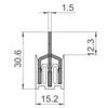 Szyna łączeniowa grzebieniowa PS/G 3-fazowa 7-modułowa 12mm2 80A 6312