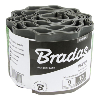 Obrzeże faliste trawnikowe palisada 9m/10cm szary OBFGY 0910