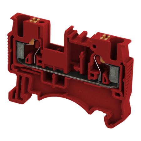 Złączka szynowa przelotowa zaciskowa czerwona 1,5mm2 1P UL DS1.5-01P-16-00A(H)