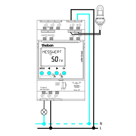Wyłącznik zmierzchowy 230V 110V LUNA 112 top2 TH-N TH-1120100-W