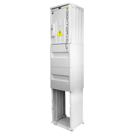 Rozdzielnica na fundamencie 16A 32A CEE zabezpieczona 2x230V Schuko erbetka Doktorvolt DV-5572-D