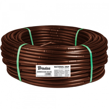 Linia kroplująca 16mm 100m WATERMIL DRIP BROWN BRADAS 5526