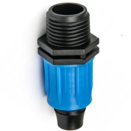 Łącznik QJ z GZ 1/2" do rur PE 16mm zasilających montażowych linii kroplującej Bradas DSWAQJ-L16M12