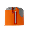 F-tronic Puszka instalacyjna podtynkowa 1 sztuka 68mm połączeniowa pomarańczowa VDE 7360027