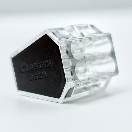 Złączka do puszek instalacyjnych 8x0.5-2.5 mm² VDE DGN 1 sztuka 100 sztuk DG228-3.5-08P-1Y