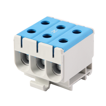 Złączka szynowa uniwersalna ETB 50/1x3 Al/Cu elektryczna śrubowa 6 otworów do kabli Elektro Becov UK3050.12