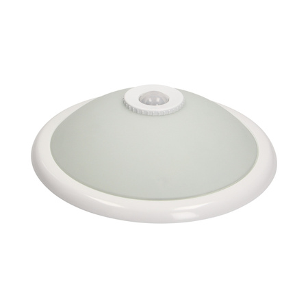 TERRAL. plafon oświetleniowy z czujnikiem ruchu 360st. 2x40W. E27. IP20. szkło matowe OR-PL-302WE27SMR