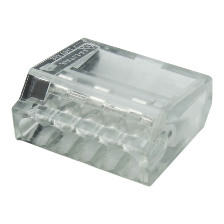 Złączka do puszek instalacyjnych 5x0.5-2.5 mm² VDE DGN 1 sztuka DG228-3.5-05P-1Y-00A