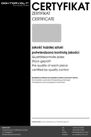 Rozdzielnica budowlana na stojaku z kablem ECO-S/FI SKHU 32A 16A 2x230V Doktorvolt® DV-0410-F