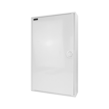 Rozdzielnica modułowa natynkowa 3x12 zabezpieczona 14xMCB 2xRCCB VDE ogranicznik przepięć Saltek okablowana skrzynka elektryczna Hager 515x305x96,5mm zaciski rozgałęźne L1, L2, L3, N, PE Doktorvolt DV-6340-NT