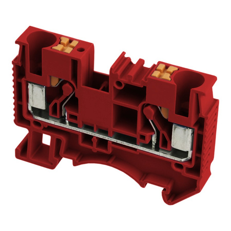 Złączka szynowa przelotowa zaciskowa czerwona 6mm2 1P UL DS6-01P-16-00A(H)