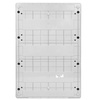 Rozdzielnica natynkowa HIGHT IP65 54 modułowa transparentne drzwi M-L 3x18 940.54