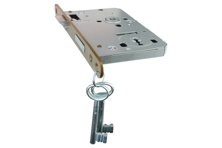 Zamek do drzwi łazienki wpuszczany wkład prawy/lewy 72/60 DV-6375-ZA-WC-P