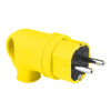 Wtyczka gumowa kątowa 16A 230V żółta Schuko 3101-302-0700