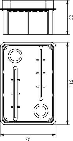 Puszka instalacyjna podtynkowa Pp/t 2 E-P 11.2