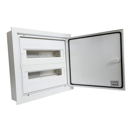 Rozdzielnica podtynkowa DARP-32S 32 modułowa 2x16 IP54 z aluminiowymi drzwiami E-P 9.216