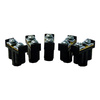 5szt Zacisk podwójny 2x1-4mm2 czarny 8141 ViPlast 400V 092-05
