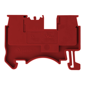 Złączka szynowa przelotowa zaciskowa czerwona 1,5mm2 1P UL DS1.5-01P-16-00A(H)