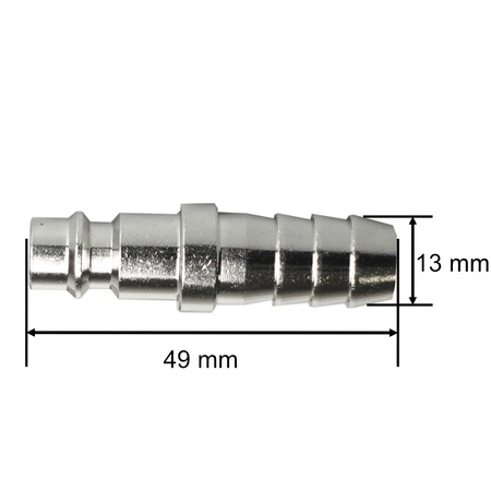 Wtyk na wąż pneumatyczny 13 mm typ męski 3143