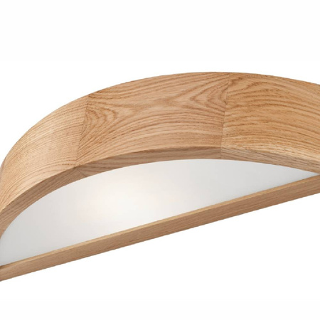 Lampa naścienna kinkiet - półplafon drewniany dębowy LED 1-punktowy 40,5/11,5 cm LD-PD-6.4 DAB
