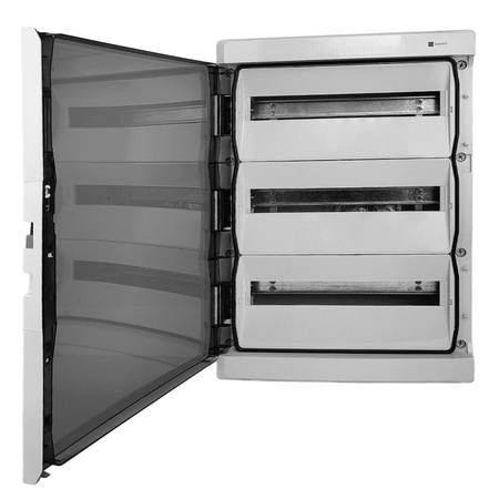 Rozdzielnica natynkowa HIGHT IP65 54 modułowa transparentne drzwi M-L 3x18 940.54