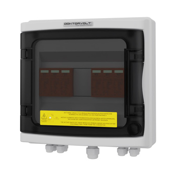 Rozdzielnica PV Fotowoltaiczna Solarna  2-Stringowa DC 1000V T2 PG Doktorvolt 2452