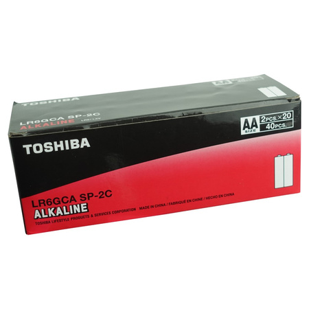 60 x baterie alkaliczne AAA LR03 1,5V R3 TOSHIBA T00159944