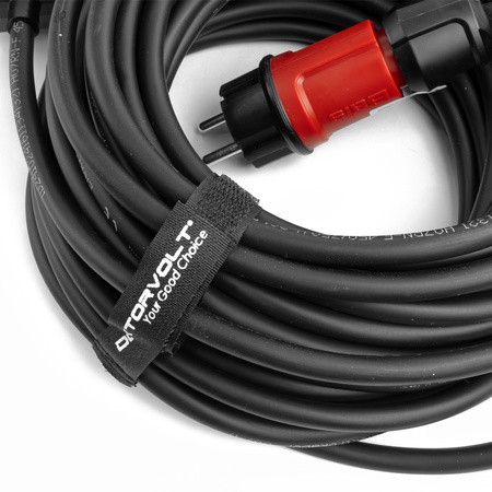 Przedłużacz elektryczny 4-krotny 15m listwa zasilająca 4 gniazda 3x1,5mm2 czarny Doktorvolt DV-4940-F-230
