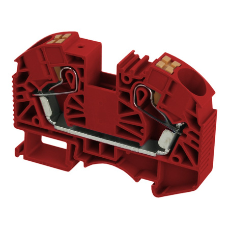 Złączka szynowa przelotowa zaciskowa czerwona 16mm2 1P DS16-01P-16-00A(H)