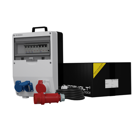 Rozdzielnica budowlana z kablem TD-S/FI SKH 16A 2x230V Schuko Doktorvolt DV-9795-D