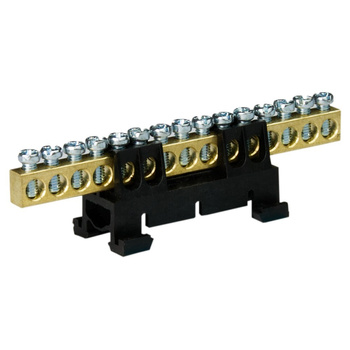 Zacisk listwa zaciskowa 15-torowa czarna 15/C