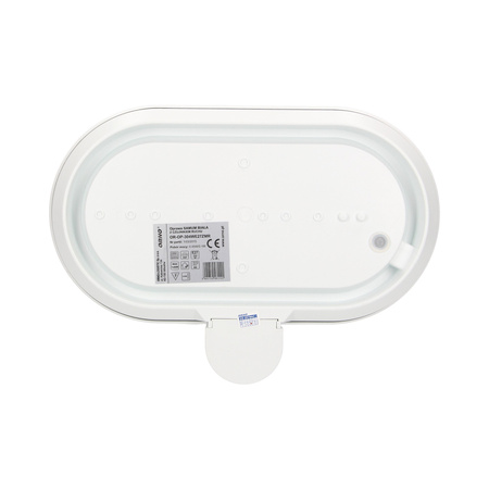 SAMUM. oprawa ogrodowa z czujnikiem ruchu 180st. 1x60W. E27. IP44. z przesłoną. plastik. biała OR-OP-304WE27ZMR