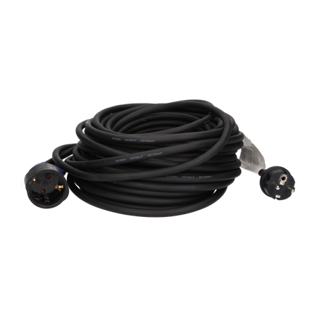 Przedłużacz warsztatowy bryzgoszczelny kabel olejoodporny 230VAC/16A 20 m Schuko OR-AE-13169(GS)/20M