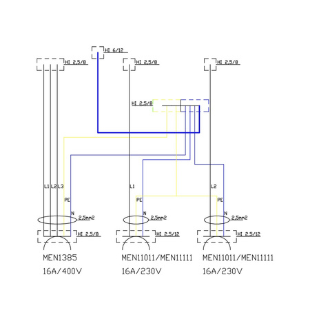 Rozdzielnica budowlana TD 16A 2x230V Schuko Doktorvolt 6763