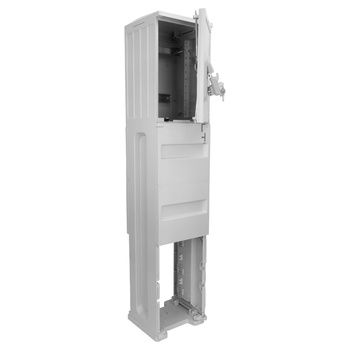 Rozdzielnica na fundamencie IP44 niezabezpieczony słupek fundamentowy IP44 obudowa wolnostojąca termoutwardzalna Doktorvolt DV-6012