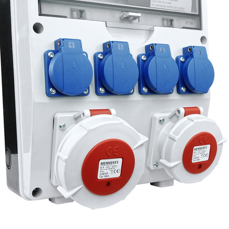 Rozdzielnica budowlana TD-S/FI 32A 16A IP54 4x230V Schuko Doktorvolt DV-6626-D