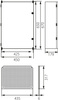 Uni-3 obudowa UNIbox z płytą montażową zamkiem IP65 E-P 43.3