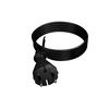 Przewód przyłączeniowy 4,5m z wtyczką prostą TYP E 230V 16A 2×1 mm² H07RN-F PP-21 czarny W-97258