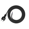 Przewód przyłączeniowy 2m z wtyczką prostą 250V 16A 2x1,5 mm² IP44 H07RN-F PP-40H czarny W-97197