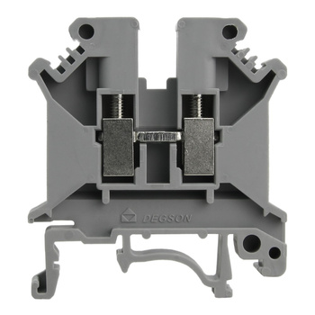 Złączka szynowa przelotowa szara śrubowa 4mm2 1P VDE UL PC4-01P-11-00A(H)