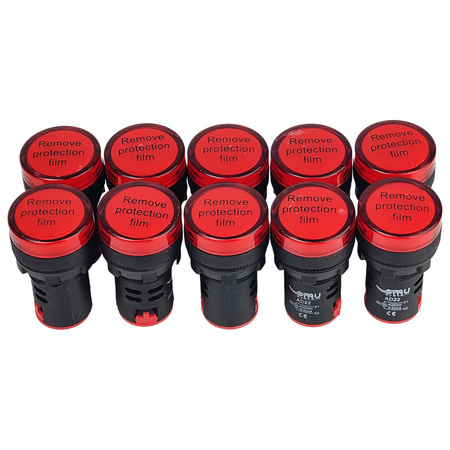 Kontrolka sygnalizacyjna XBS 24V AC/DC Lampka LED czerwona AD22 AD22-RED24