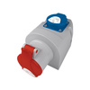 Gniazdo natynkowe siłowe CEE 16A/5P + 230V/16A IZVZ-S 1653 DV