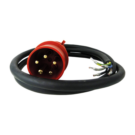 2m Przewód przyłączeniowy z wtyczką 32A/5P kabel 5x4mm² DV-2947-PP32